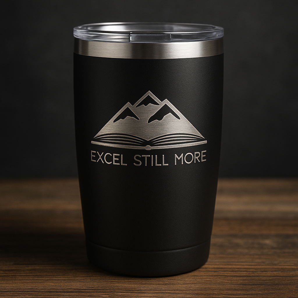 Black Engraved Tumbler